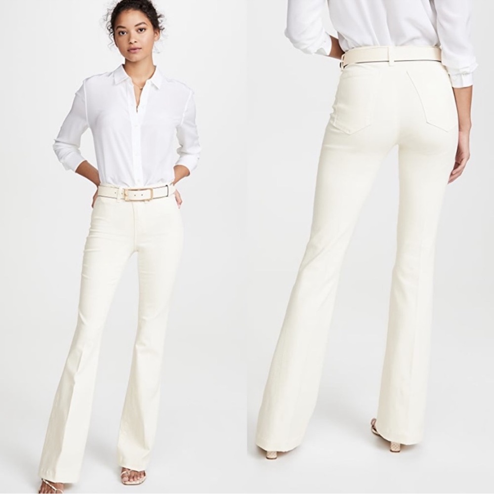 L’AGENCE Joplin High Rise Flare in Vintage White
